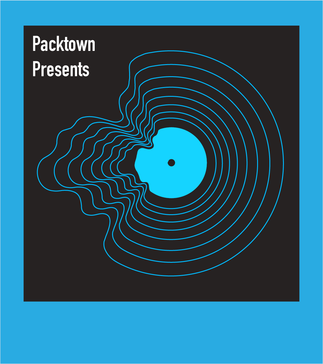 Packtown Presents record art