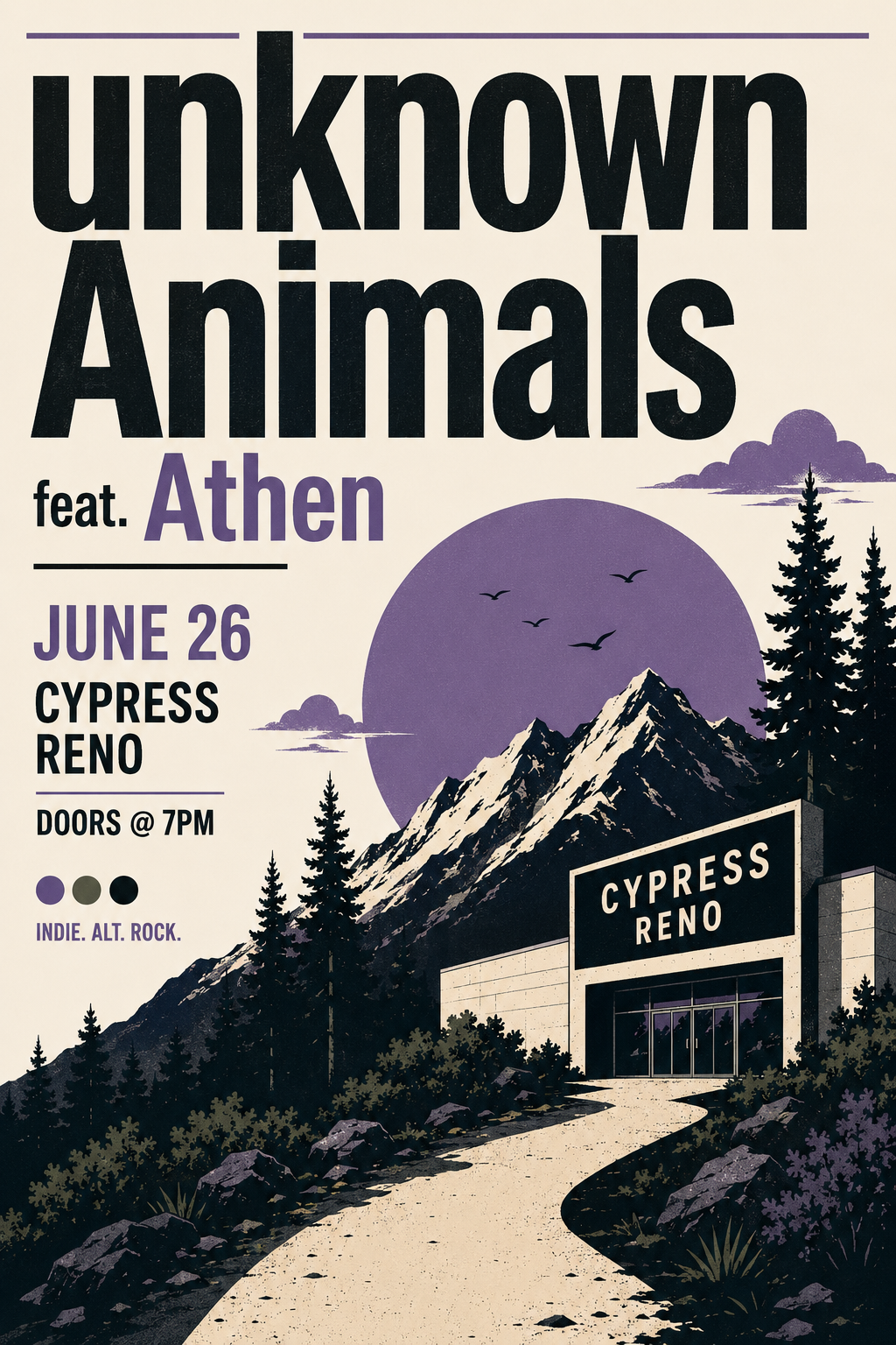 Unknown Animals feat. Athen flyer